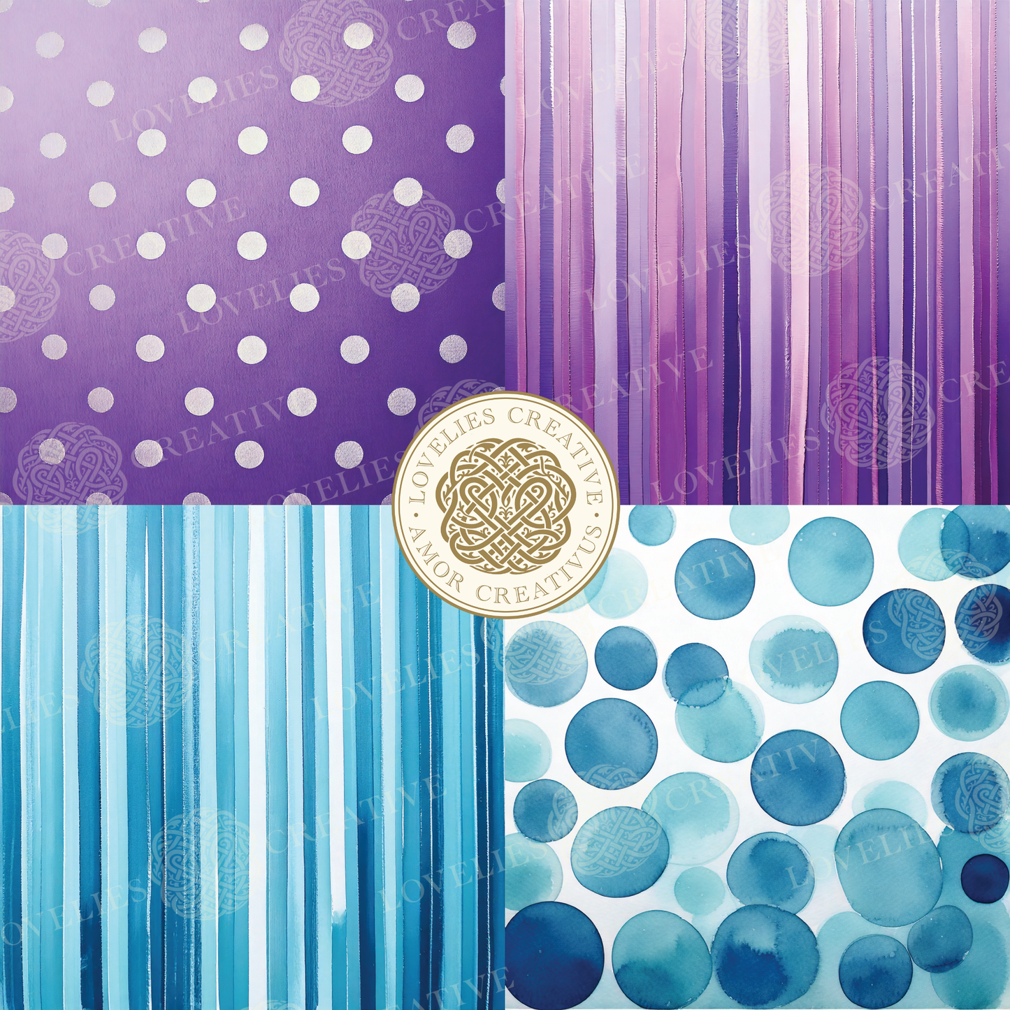Stripes & Polka Dots Digital Surface Pack