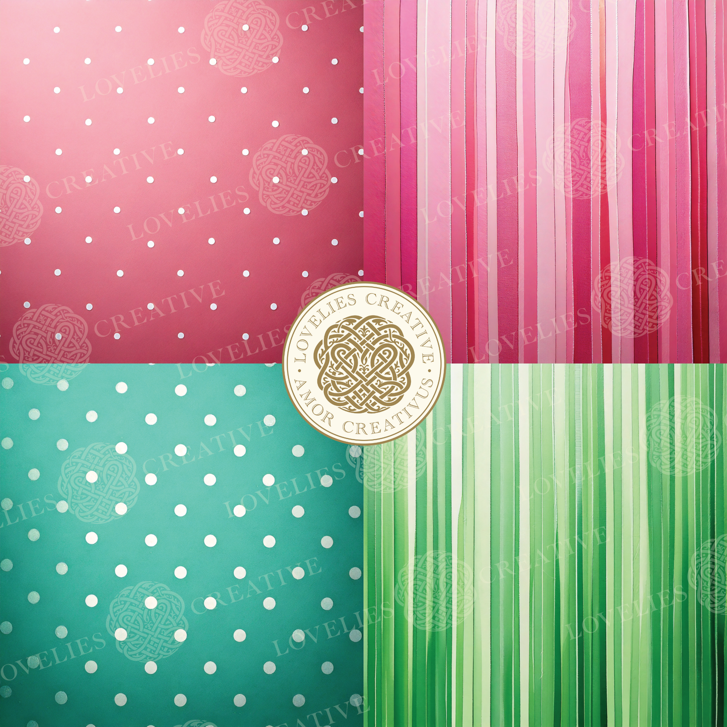 Stripes & Polka Dots Digital Surface Pack
