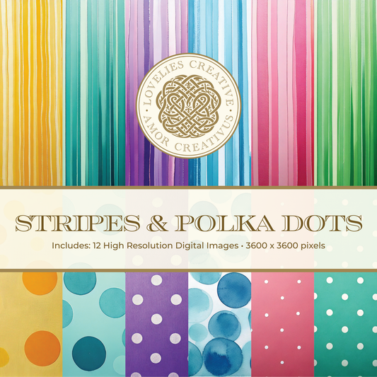 Stripes & Polka Dots Digital Surface Pack
