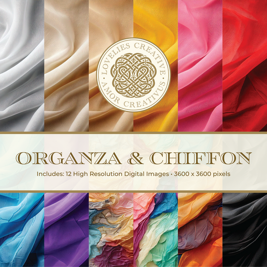 Organza & Chiffon Fabric Digital Surface Pack